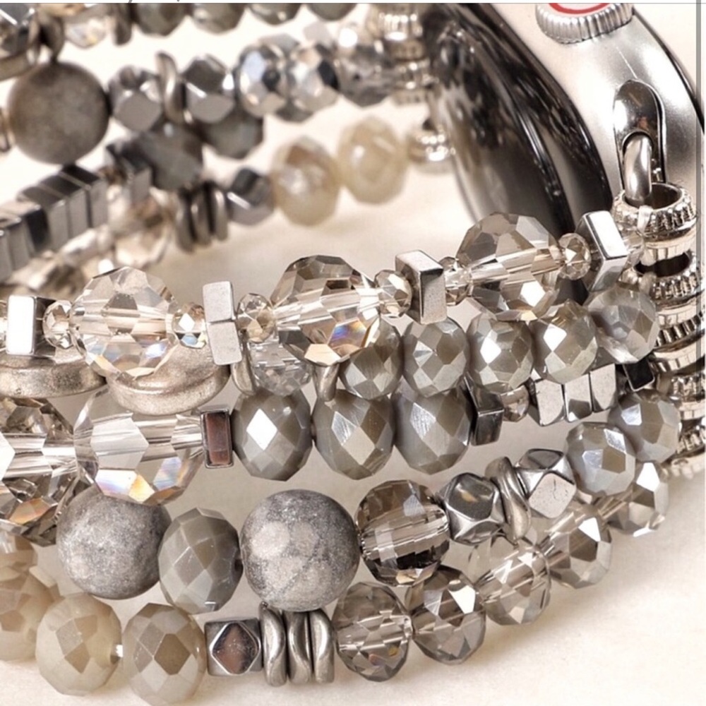 Silver Apple Watch Replacement Strap Silver Plated - image 2